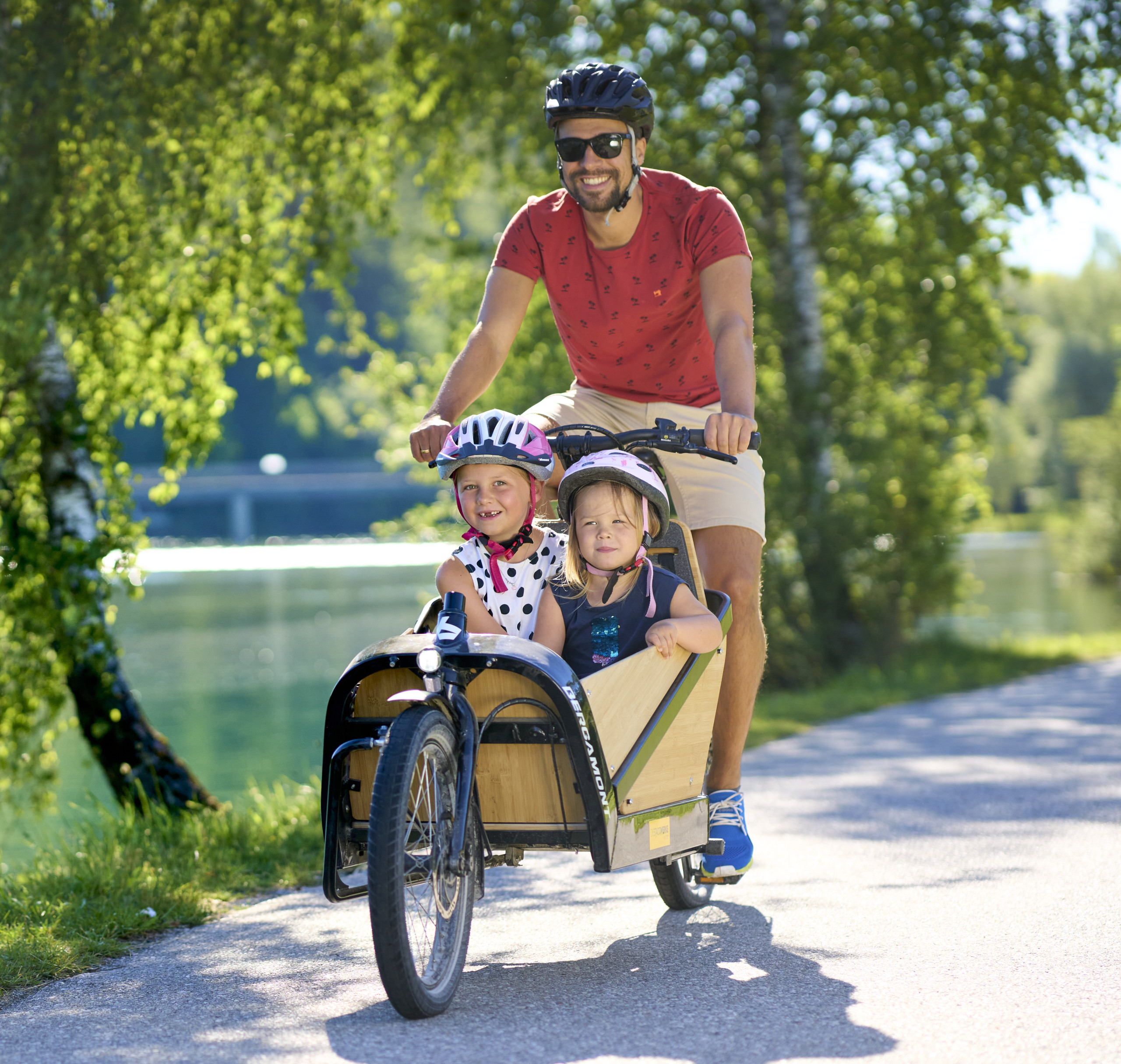 Familienspaß mit dem Bike, Outdoor, See